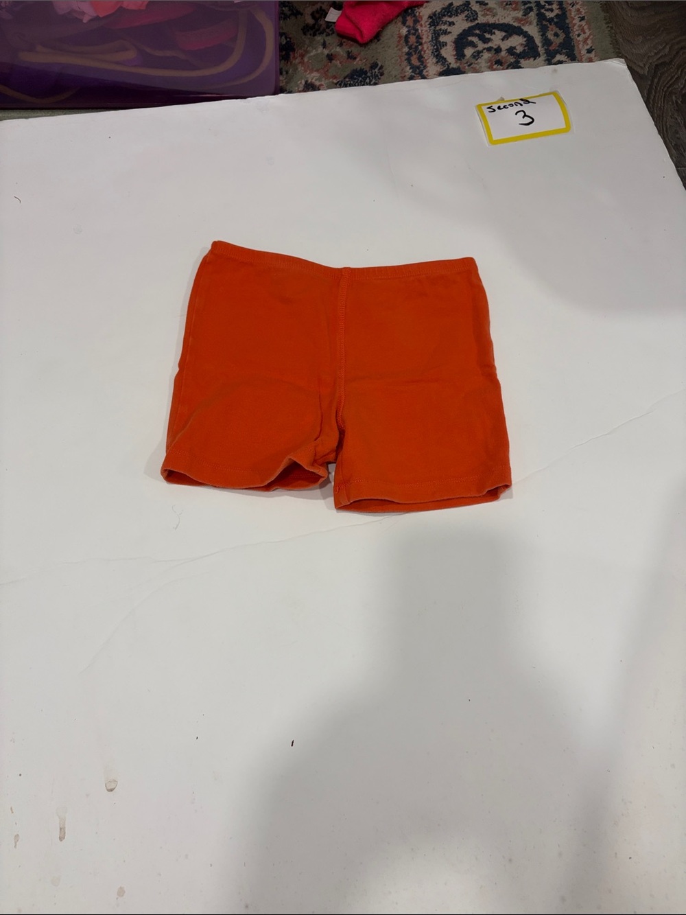 Primary Bright Orange Stretch Bike Shorts